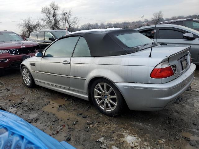 WBSBR934X3PK01443 - 2003 BMW M3 SILVER photo 2