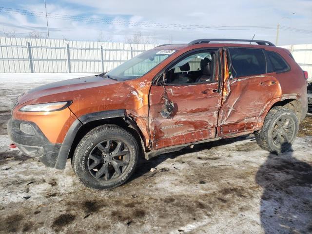 1C4PJMBS4FW780690 - 2015 JEEP CHEROKEE TRAILHAWK ORANGE photo 1
