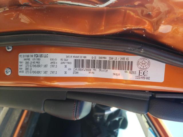 1C4PJMBS4FW780690 - 2015 JEEP CHEROKEE TRAILHAWK ORANGE photo 13