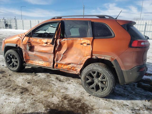 1C4PJMBS4FW780690 - 2015 JEEP CHEROKEE TRAILHAWK ORANGE photo 2