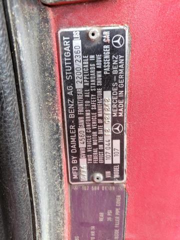 10704412021242 - 1974 MERCEDES-BENZ SL-CLASS RED photo 13