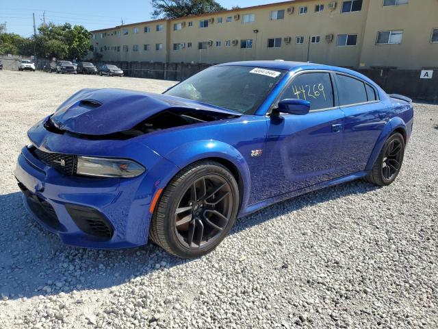 2C3CDXGJ8MH663637 - 2021 DODGE CHARGER SCAT PACK BLUE photo 1