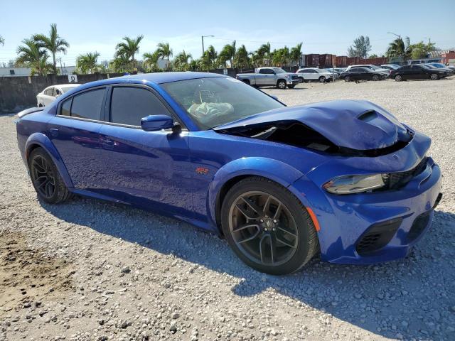 2C3CDXGJ8MH663637 - 2021 DODGE CHARGER SCAT PACK BLUE photo 4