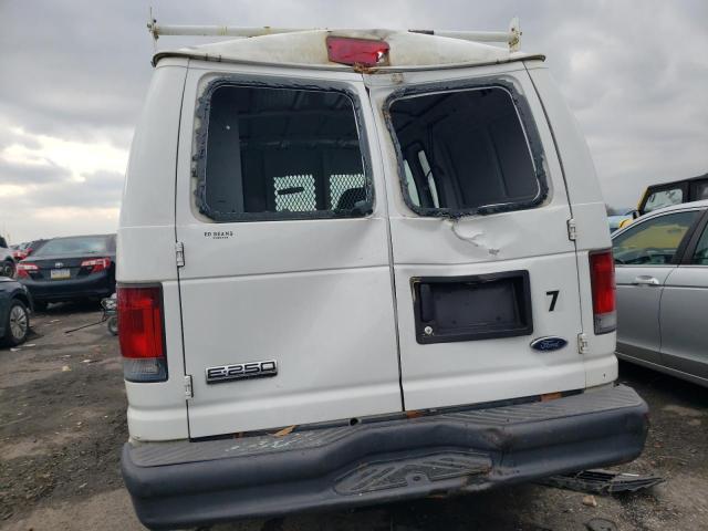 1FTNE24W37DA14768 - 2007 FORD ECONOLINE E250 VAN WHITE photo 6