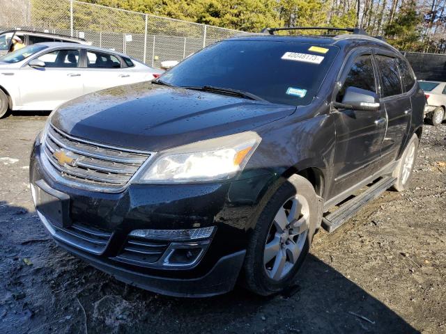 1GNKVJKD6EJ163180 - 2014 CHEVROLET TRAVERSE LTZ BLACK photo 1