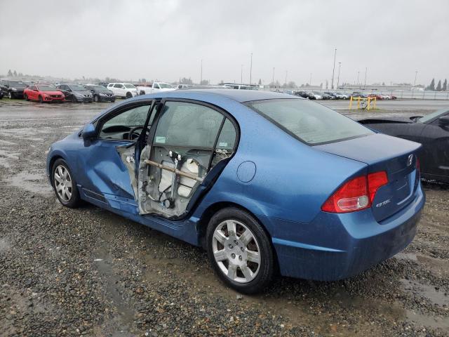 1HGFA16537L020768 - 2007 HONDA CIVIC LX BLUE photo 2