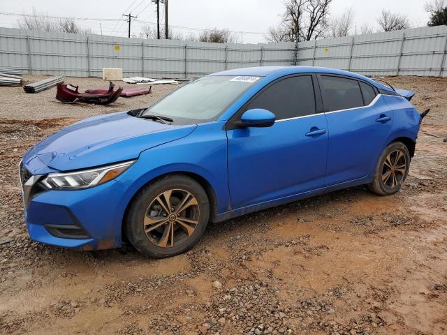 3N1AB8CV4NY252080 - 2022 NISSAN SENTRA SV BLUE photo 1