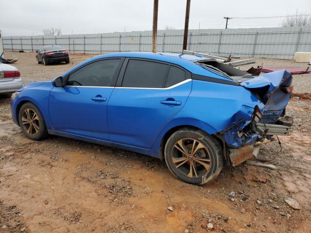 3N1AB8CV4NY252080 - 2022 NISSAN SENTRA SV BLUE photo 2