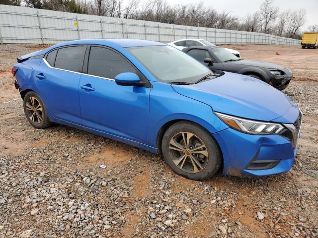 3N1AB8CV4NY252080 - 2022 NISSAN SENTRA SV BLUE photo 4