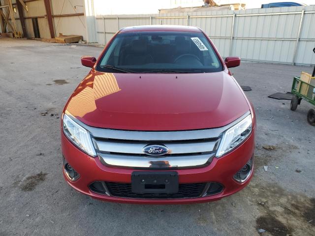 3FAHP0KC1CR393586 - 2012 FORD FUSION SPORT RED photo 5