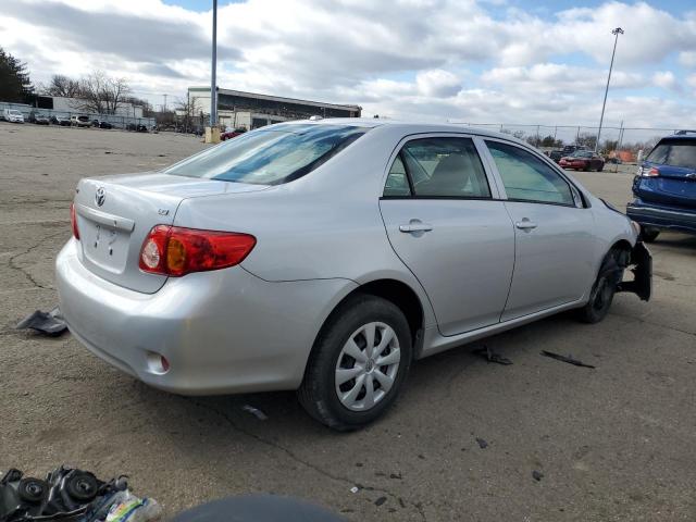 2T1BU40E19C144935 - 2009 TOYOTA COROLLA BASE SILVER photo 3