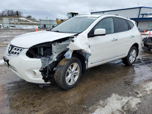 JN8AS5MV3DW625551 - 2013 NISSAN ROGUE S WHITE photo 1