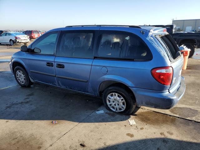 1D4GP24R27B134301 - 2007 DODGE GRAND CARA SE BLUE photo 2