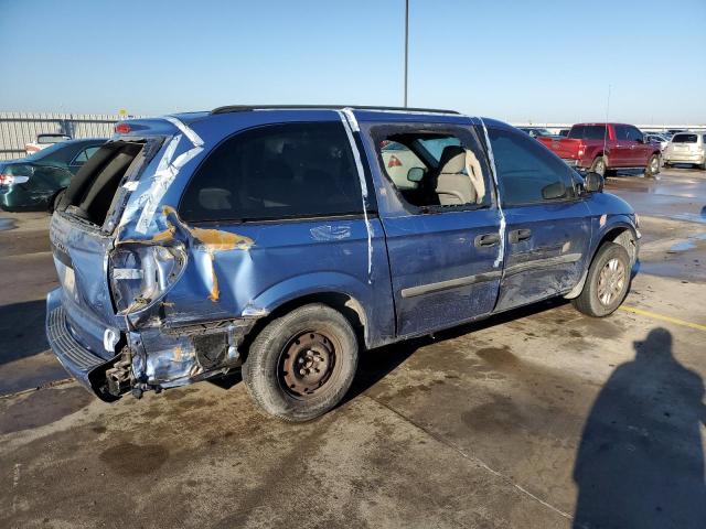 1D4GP24R27B134301 - 2007 DODGE GRAND CARA SE BLUE photo 3