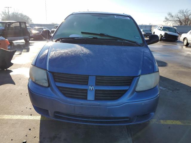 1D4GP24R27B134301 - 2007 DODGE GRAND CARA SE BLUE photo 5