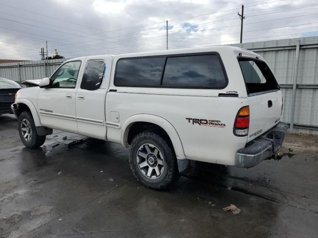 5TBBT48171S213362 - 2001 TOYOTA TUNDRA ACCESS CAB LIMITED WHITE photo 2