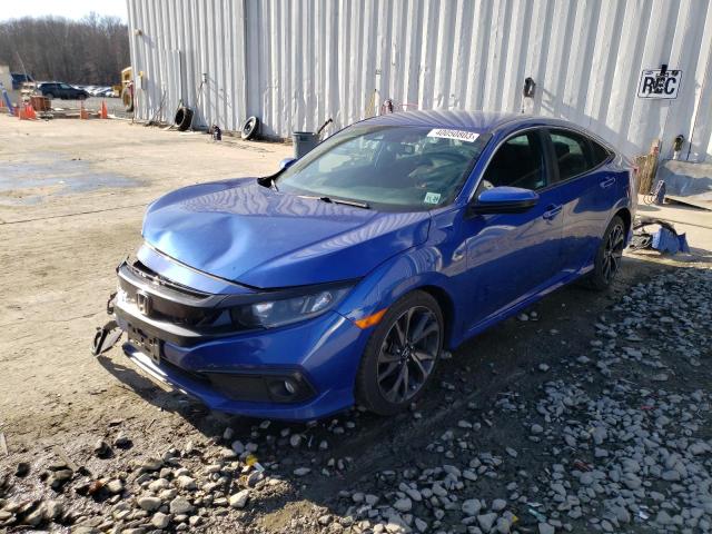 2HGFC2F88KH606463 - 2019 HONDA CIVIC SPORT 蓝色 照片 1