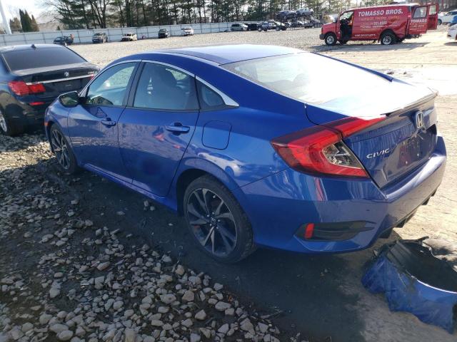 2HGFC2F88KH606463 - 2019 HONDA CIVIC SPORT 蓝色 照片 2
