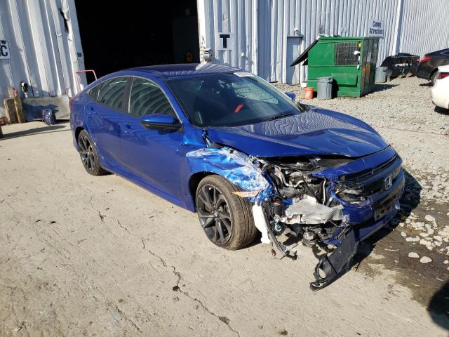 2HGFC2F88KH606463 - 2019 HONDA CIVIC SPORT 蓝色 照片 4