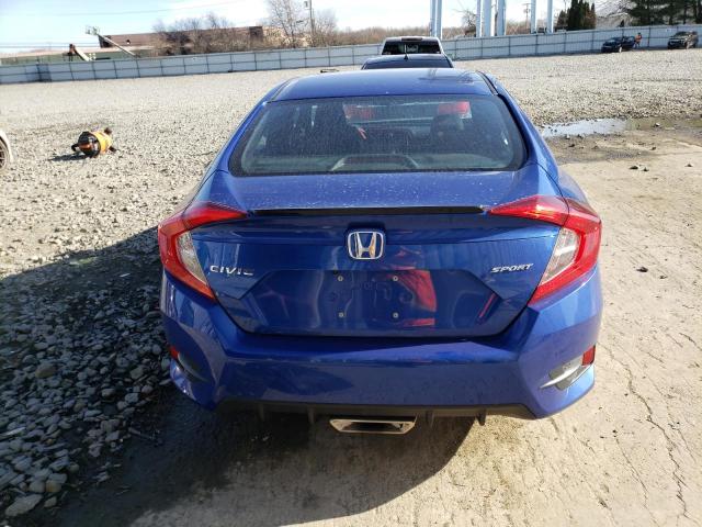 2HGFC2F88KH606463 - 2019 HONDA CIVIC SPORT 蓝色 照片 6