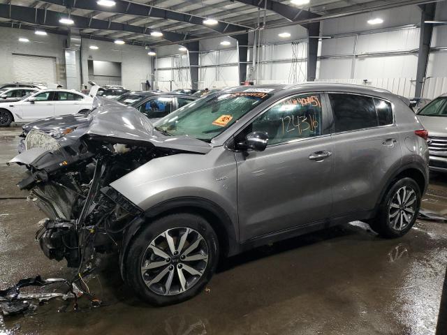 KNDPNCAC4H7237877 - 2017 KIA SPORTAGE EX SILVER photo 1