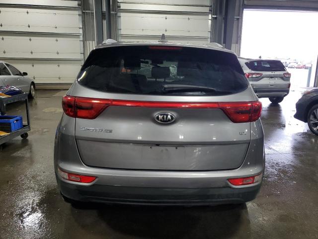 KNDPNCAC4H7237877 - 2017 KIA SPORTAGE EX SILVER photo 6