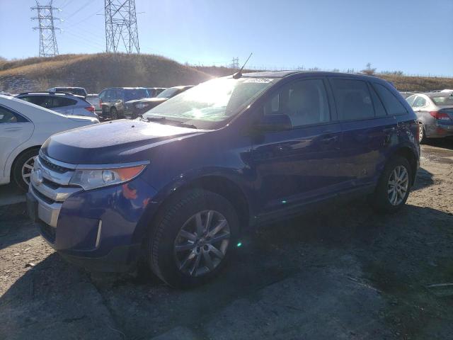 2FMDK3JC4EBA44784 - 2014 FORD EDGE SEL BLUE photo 1