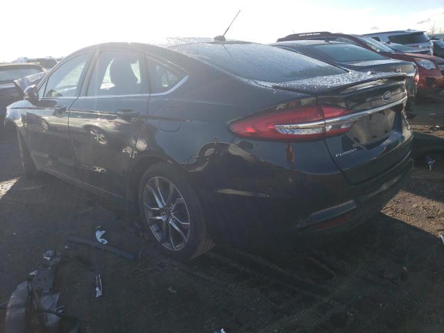 3FA6P0HD3HR335381 - 2017 FORD FUSION SE BLACK photo 2