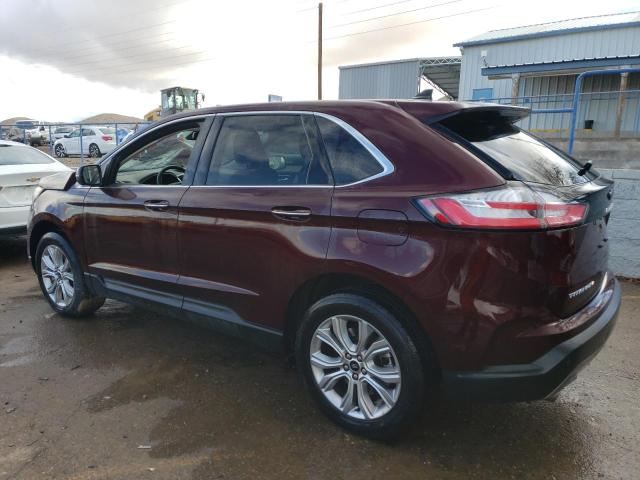 2FMPK4K9XPBA16903 - 2023 FORD EDGE TITANIUM BURGUNDY photo 2