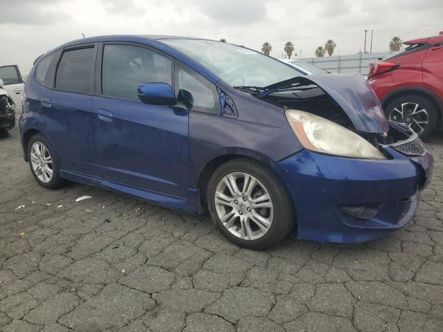 JHMGE88619S060182 - 2009 HONDA FIT SPORT BLUE photo 4