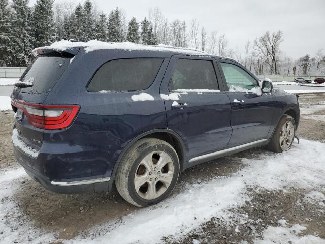 1C4RDJDG3FC154007 - 2015 DODGE DURANGO LIMITED BLUE photo 3