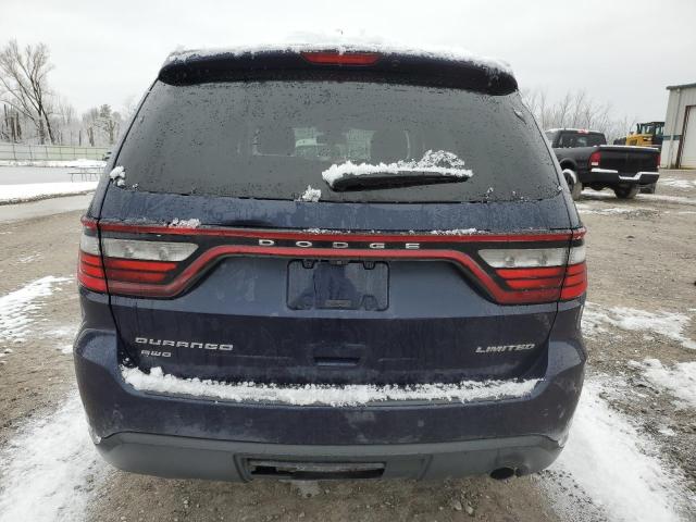 1C4RDJDG3FC154007 - 2015 DODGE DURANGO LIMITED BLUE photo 6