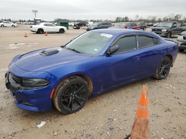 2C3CDXHG0JH208733 - 2018 DODGE CHARGER SXT PLUS BLUE photo 1