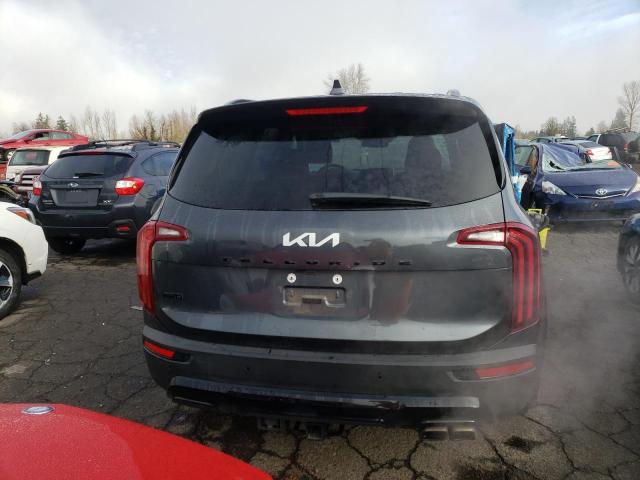 5XYP3DHC5NG319472 - 2022 KIA TELLURIDE EX BLACK photo 6