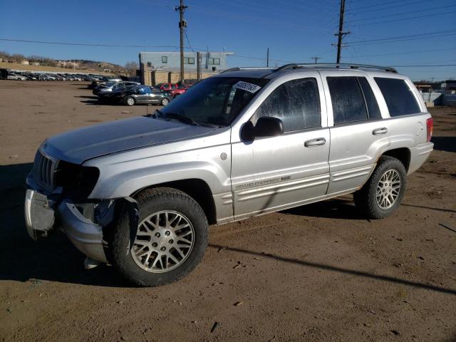 1J4GW58N24C347435 - 2004 JEEP GRAND CHER LIMITED SILVER photo 1