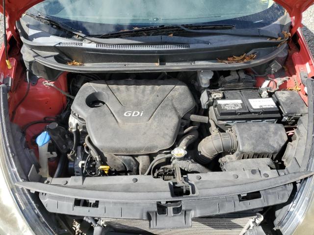 KNADN5A35D6101947 - 2013 KIA RIO EX RED photo 11