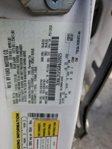 3LN6L2LU5GR632025 - 2016 LINCOLN MKZ HYBRID WHITE photo 13