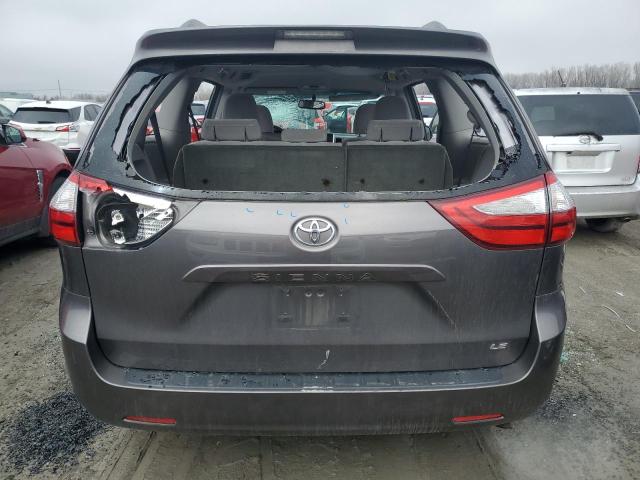 5TDKZ3DC6HS783029 - 2017 TOYOTA SIENNA LE GRAY photo 6