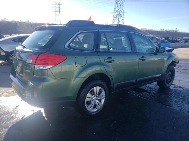 4S4BRBACXC1232361 - 2012 SUBARU OUTBACK 2.5I GREEN photo 3