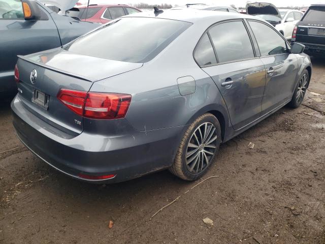 3VWD17AJ3FM202591 - 2015 VOLKSWAGEN JETTA SE GRAY photo 3