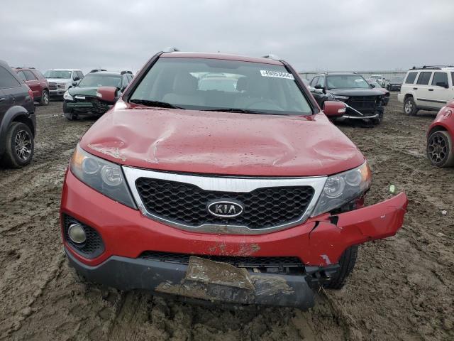 5XYKU4A29BG034763 - 2011 KIA SORENTO EX RED photo 5