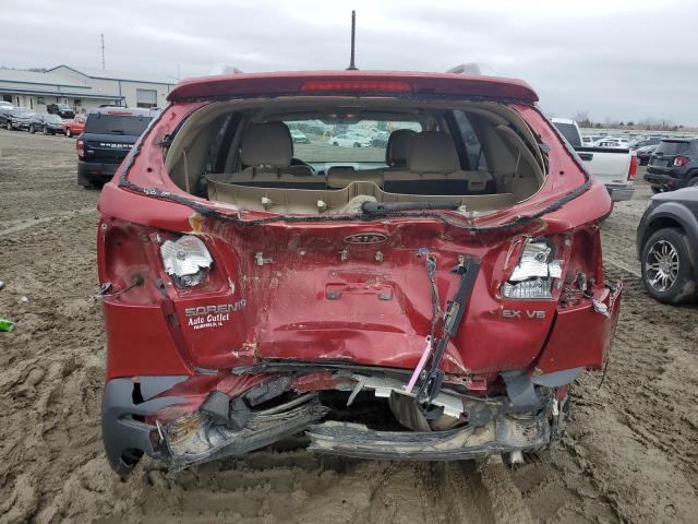 5XYKU4A29BG034763 - 2011 KIA SORENTO EX RED photo 6