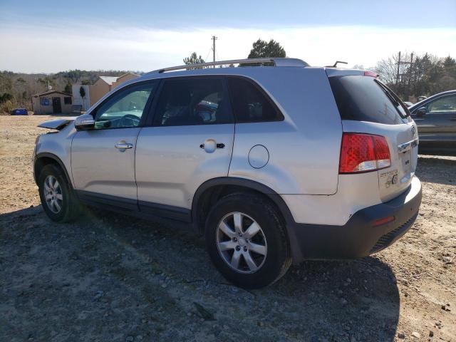 5XYKT4A11BG138822 - 2011 KIA SORENTO BASE SILVER photo 2