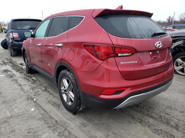 5XYZTDLB4HG442529 - 2017 HYUNDAI SANTA FE S RED photo 2