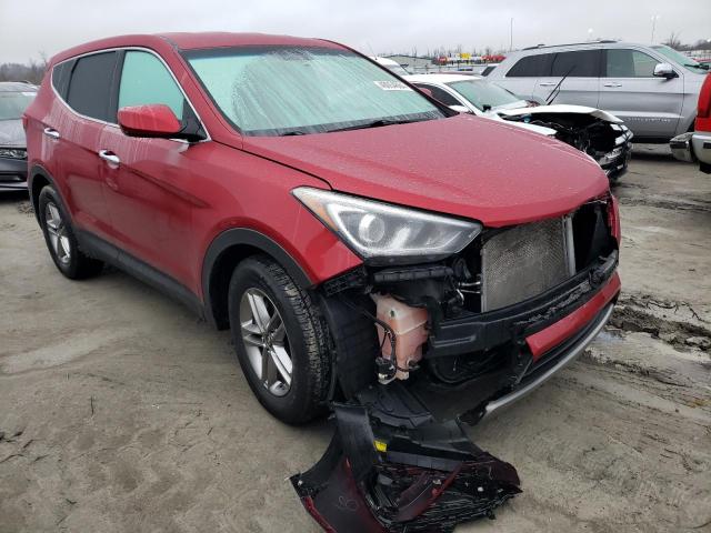 5XYZTDLB4HG442529 - 2017 HYUNDAI SANTA FE S RED photo 4