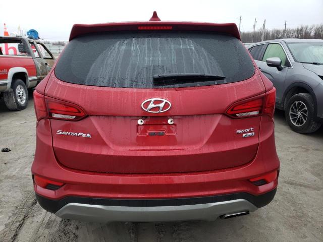 5XYZTDLB4HG442529 - 2017 HYUNDAI SANTA FE S RED photo 6