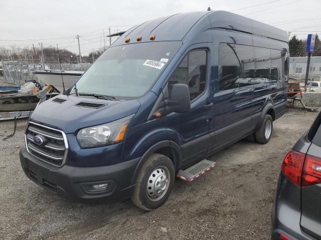 1FDVU4X85NKA60876 - 2022 FORD TRANSIT T-350 HD BLUE photo 1