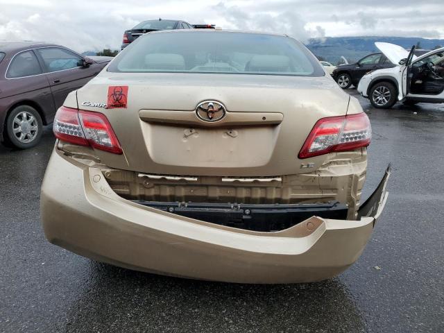 4T1BF3EKXAU006106 - 2010 TOYOTA CAMRY BASE GOLD photo 6