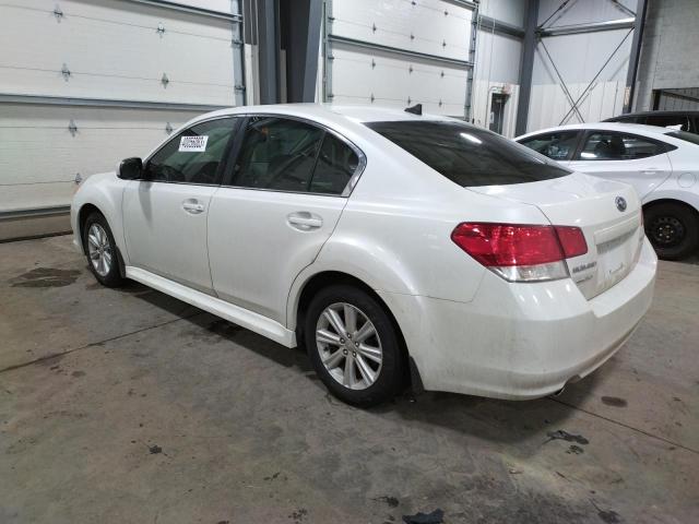 4S3BMBH69B3263560 - 2011 SUBARU LEGACY 2.5I PREMIUM WHITE photo 2