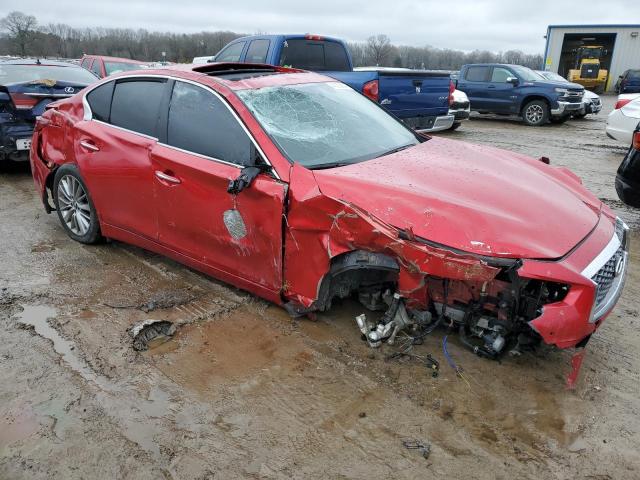 JN1EV7BP0PM510154 - 2023 INFINITI Q50 LUXE RED photo 4